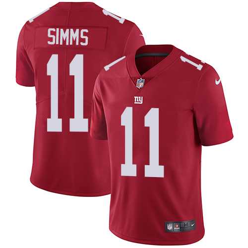 Nike New York Giants #11 Phil Simms Red Alternate NFL Vapor Untouchable Limited Jersey,We sell and wholesale Nike New York Giants #11 Phil Simms Red Alternate NFL Vapor Untouchable Limited Jersey on line form chian!